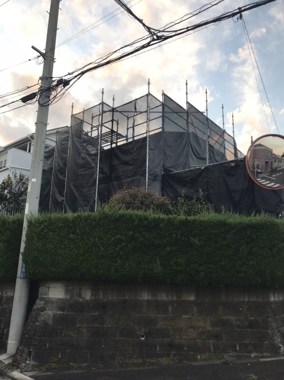 神奈川県茅ヶ崎市 足場工事施工事例 外壁塗装